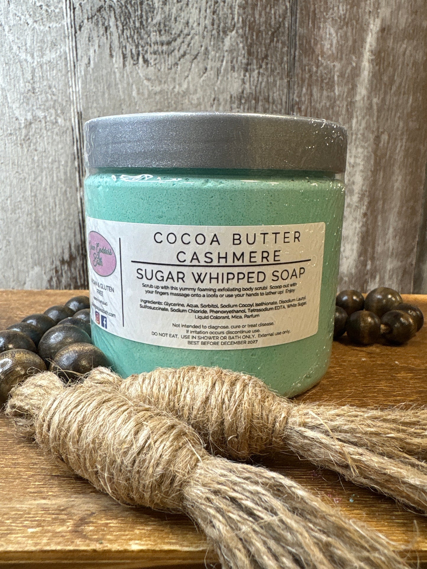 Cocoa Butter Cashmere Sugar Whipped Soap Scrub