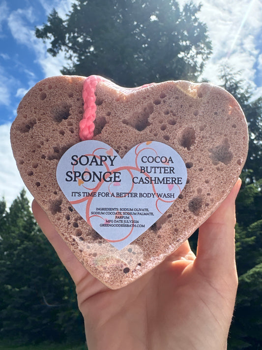 Soapy Sponge Heart - Choose your scent