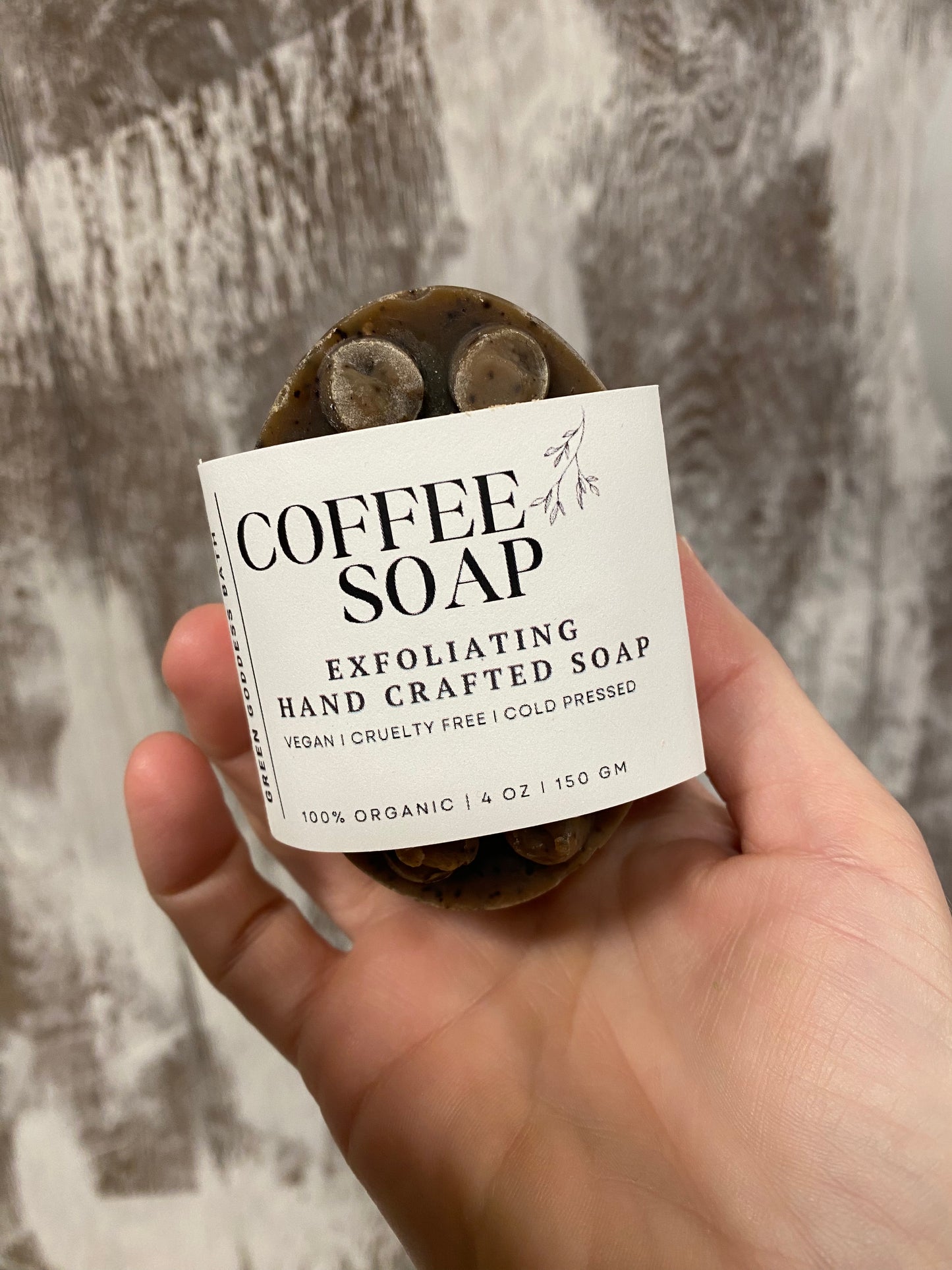 Coffee Scrub Cold Press Bar Soap