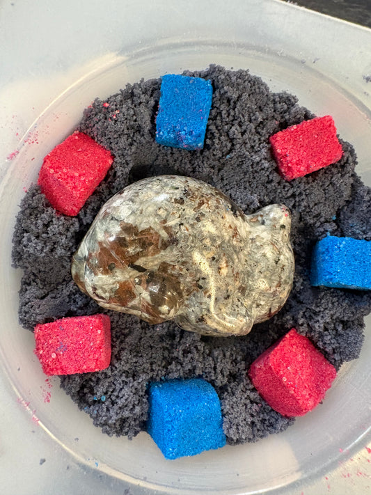 Man in the moon Bath Bomb(Yooperlite stone) one available