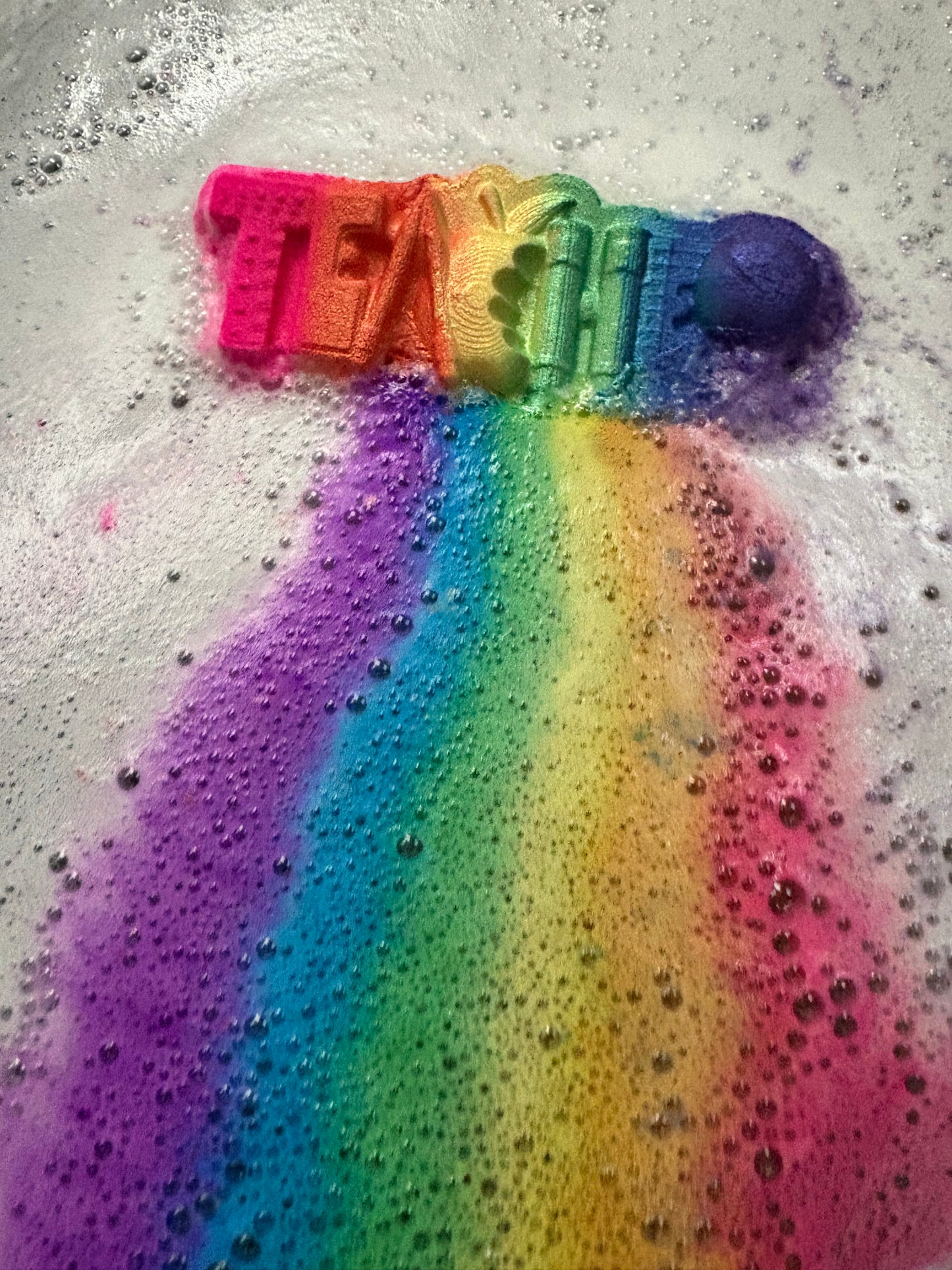 Teacher Rainbow Bath Bomb