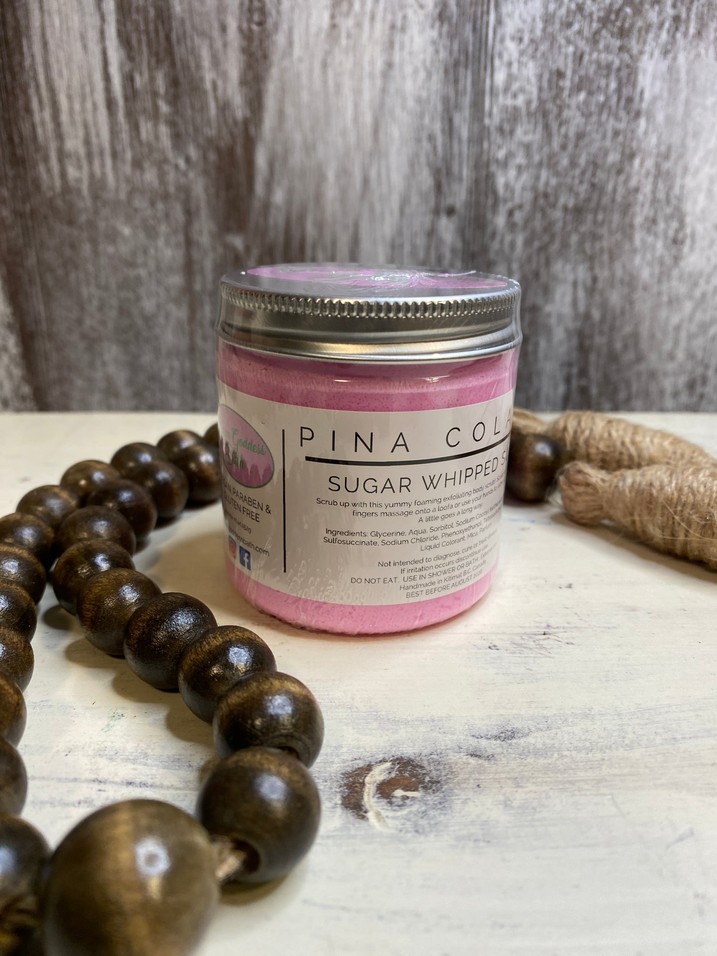 Pina Colada Sugar Whipped Soap Scrub
