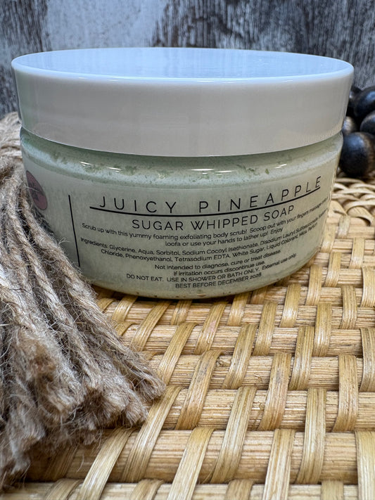 Juicy Pineapple Sugar Whipped Soap Scrub