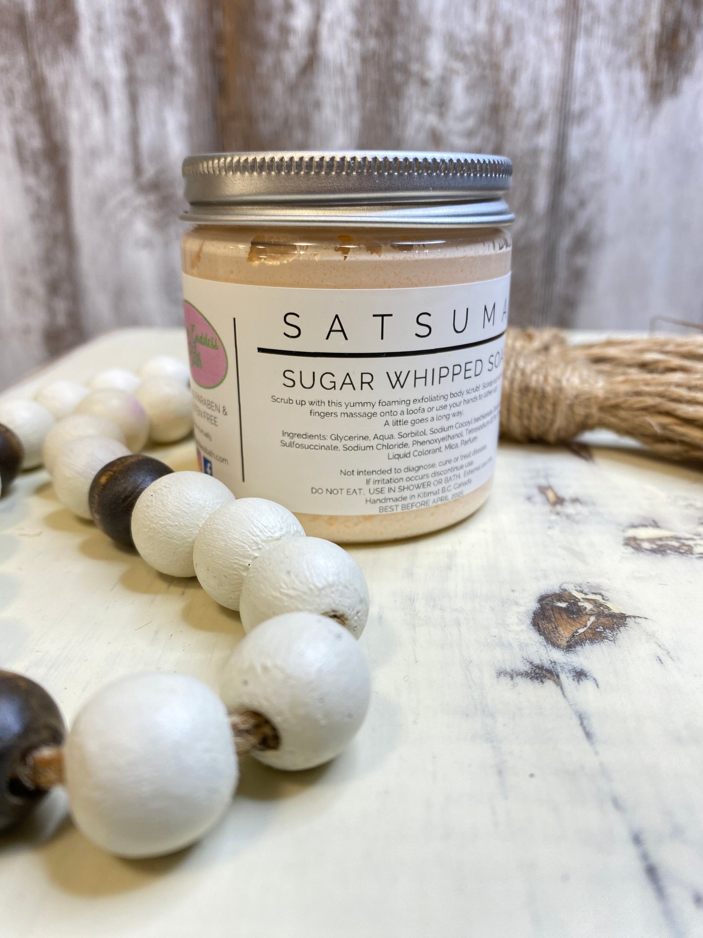 Satsuma Sugar Whipped Soap Scrub