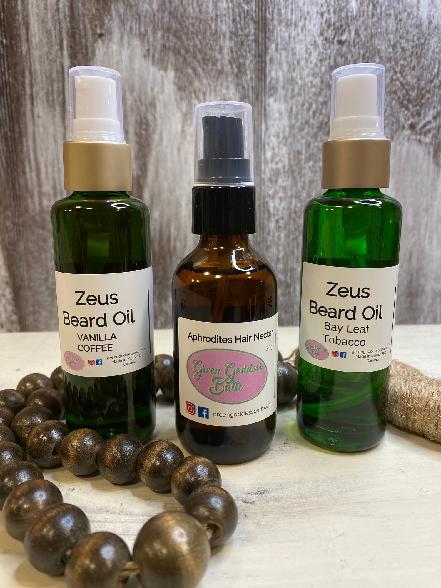 Zeus Beard Oil & Aphrodites Hair Oil