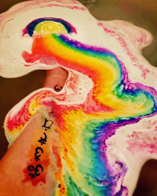 Heart Rainbow Bath Bomb