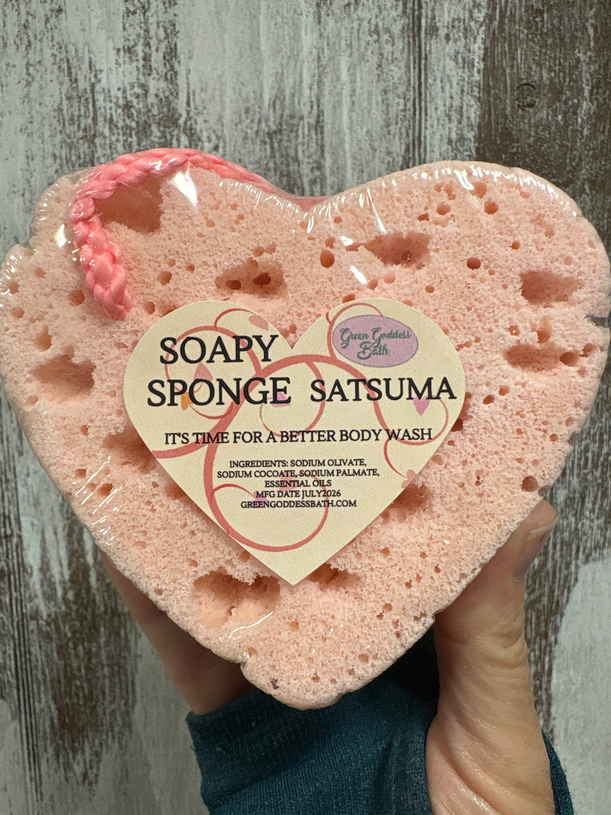 Soapy Sponge Heart - Choose your scent