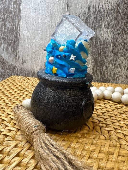 Cauldron Bath Bomb & Bubble Bath Frosting on Top (flashing cube) UNSCENTED