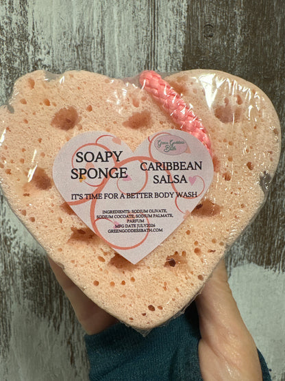 Soapy Sponge Heart - Choose your scent
