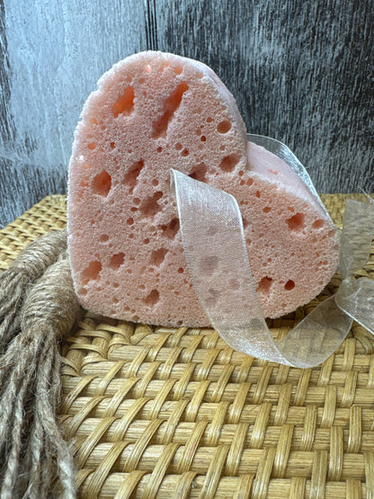 Soapy Sponge Heart - Choose your scent