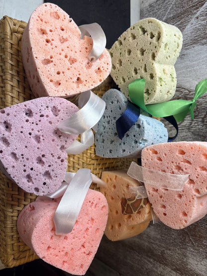 Soapy Sponge Heart - Choose your scent