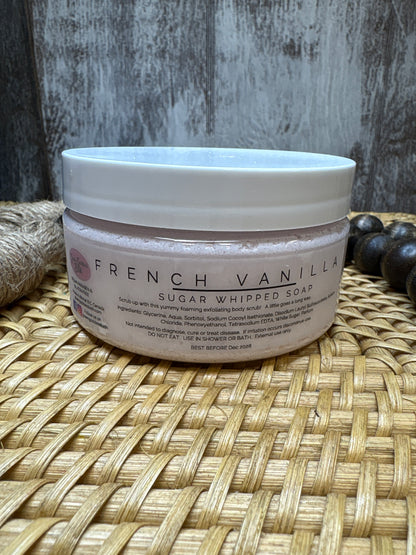 French Vanilla Sugar Whipped Soap Scrub