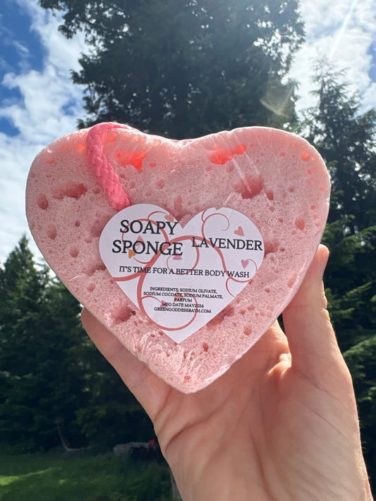 Soapy Sponge Heart - Choose your scent