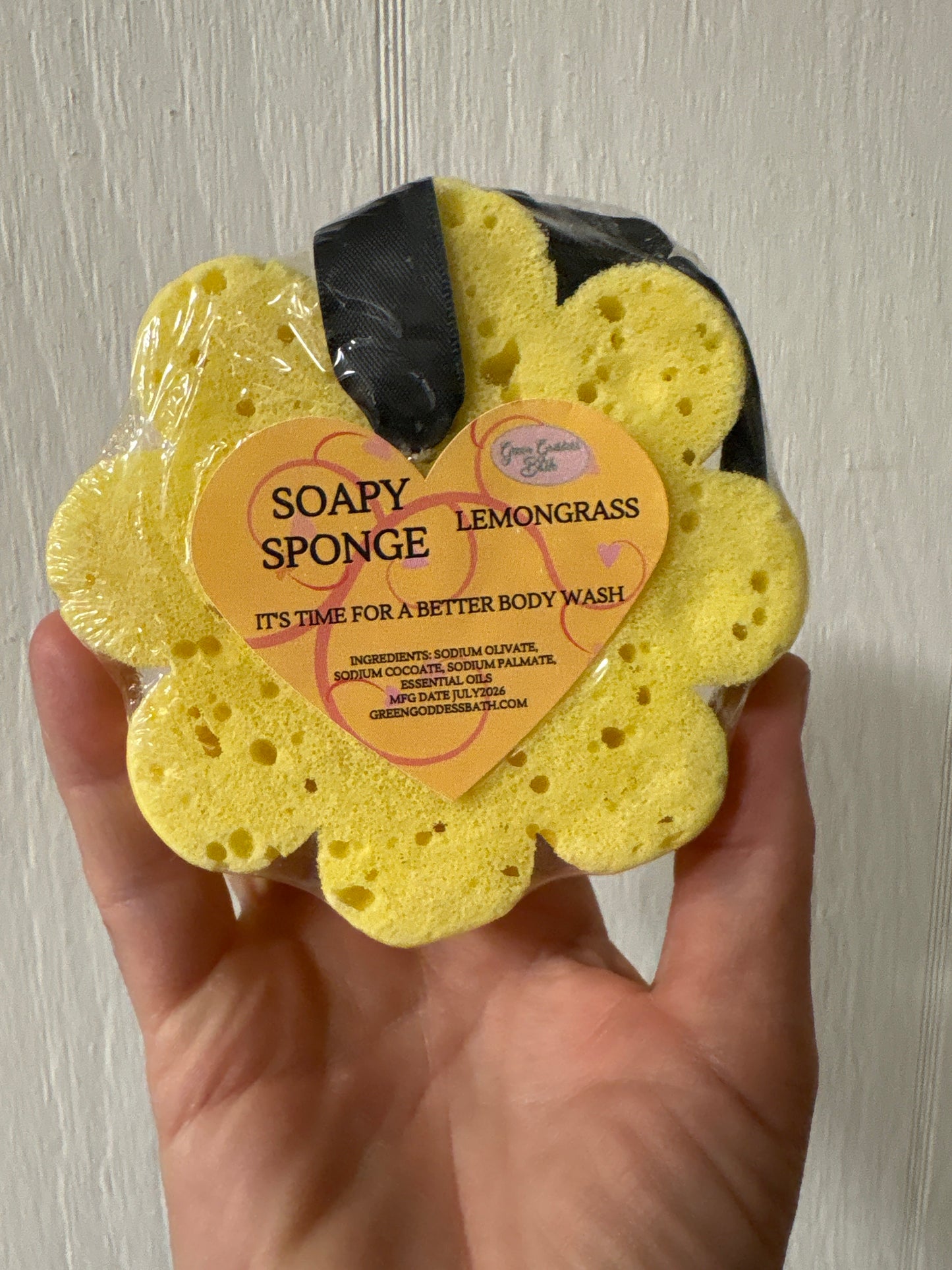Flower Soap Sponge - Lemongrass