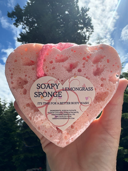 Soapy Sponge Heart - Choose your scent