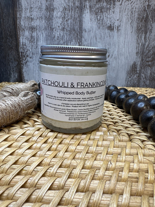Patchouli & Frankincense Whipped Body Butter