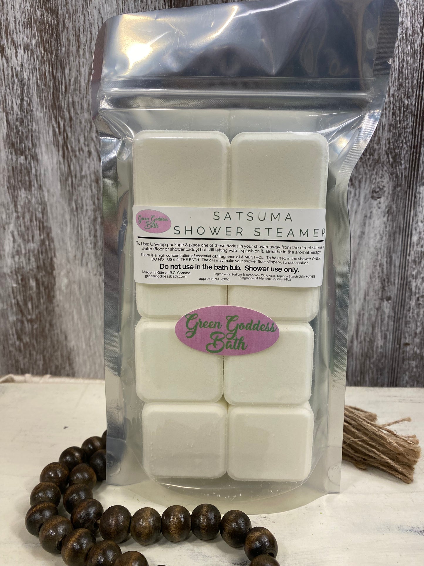 Satsuma Menthol Shower Steamers 8 Pack