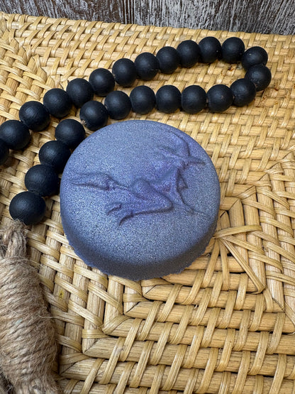 Flying Witch Bath Bomb (Amethyst Crystal Inside)