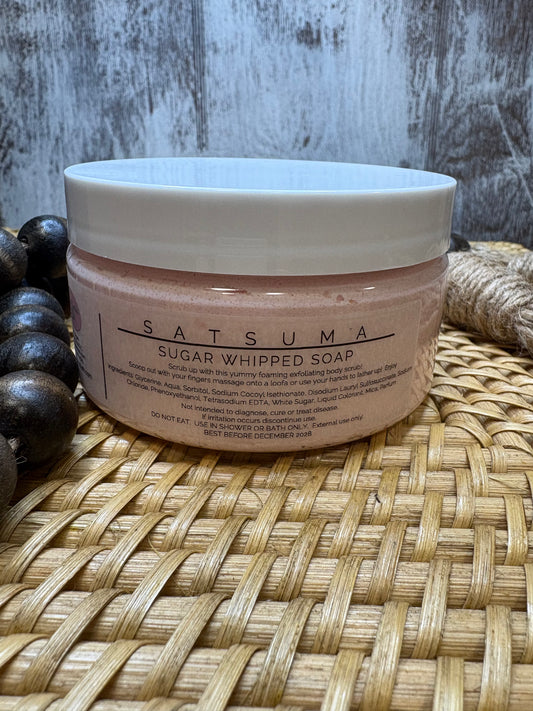 Satsuma Sugar Whipped Soap Scrub