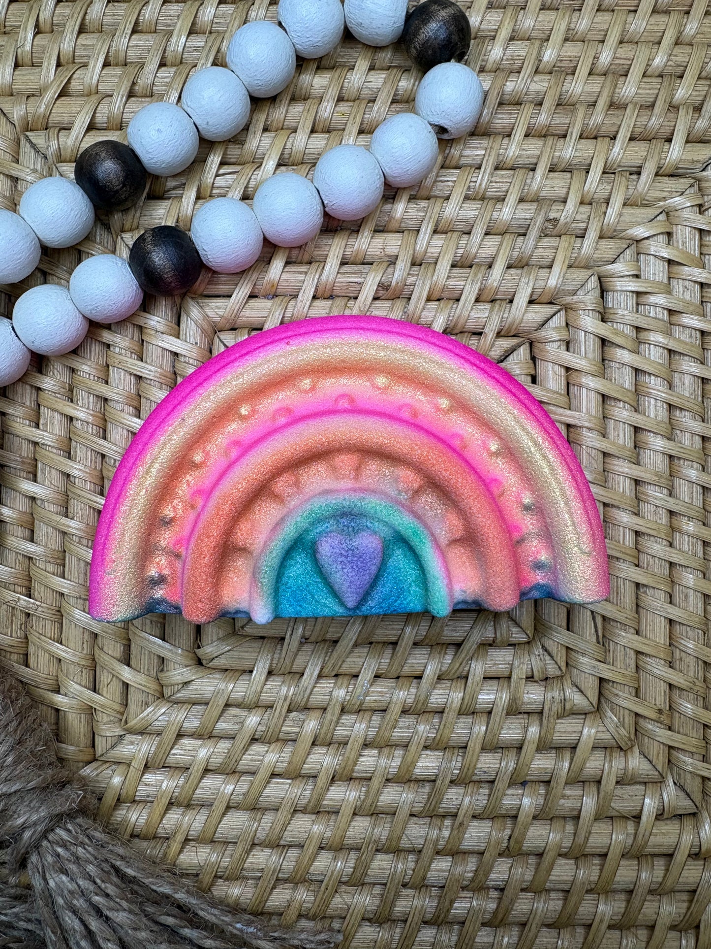 Heart Rainbow Bath Bomb