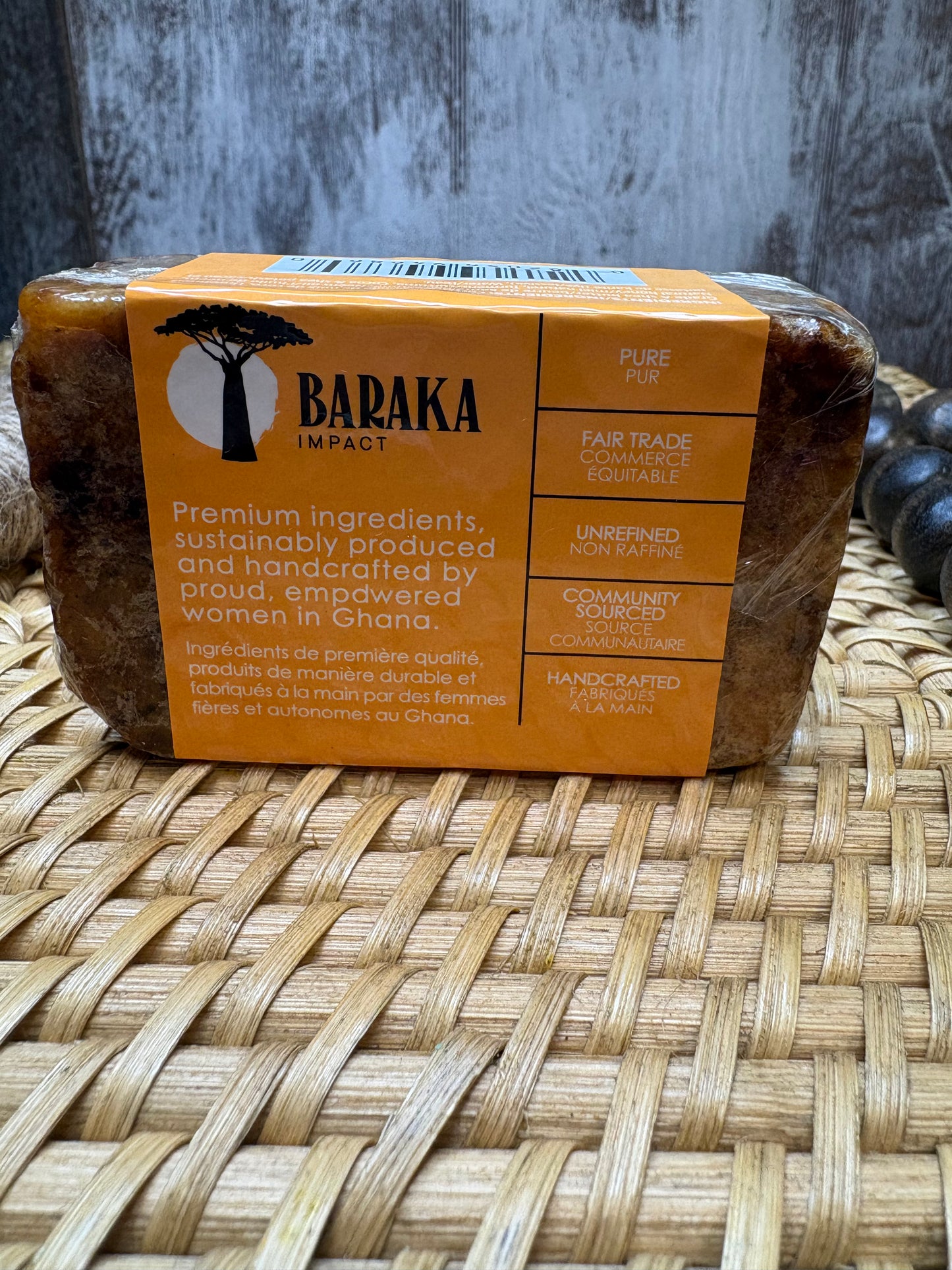 Baraka Honey Turmeric Black Soap