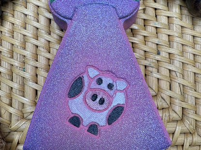 Cow Abduction Bath Bomb with Surprise Toy