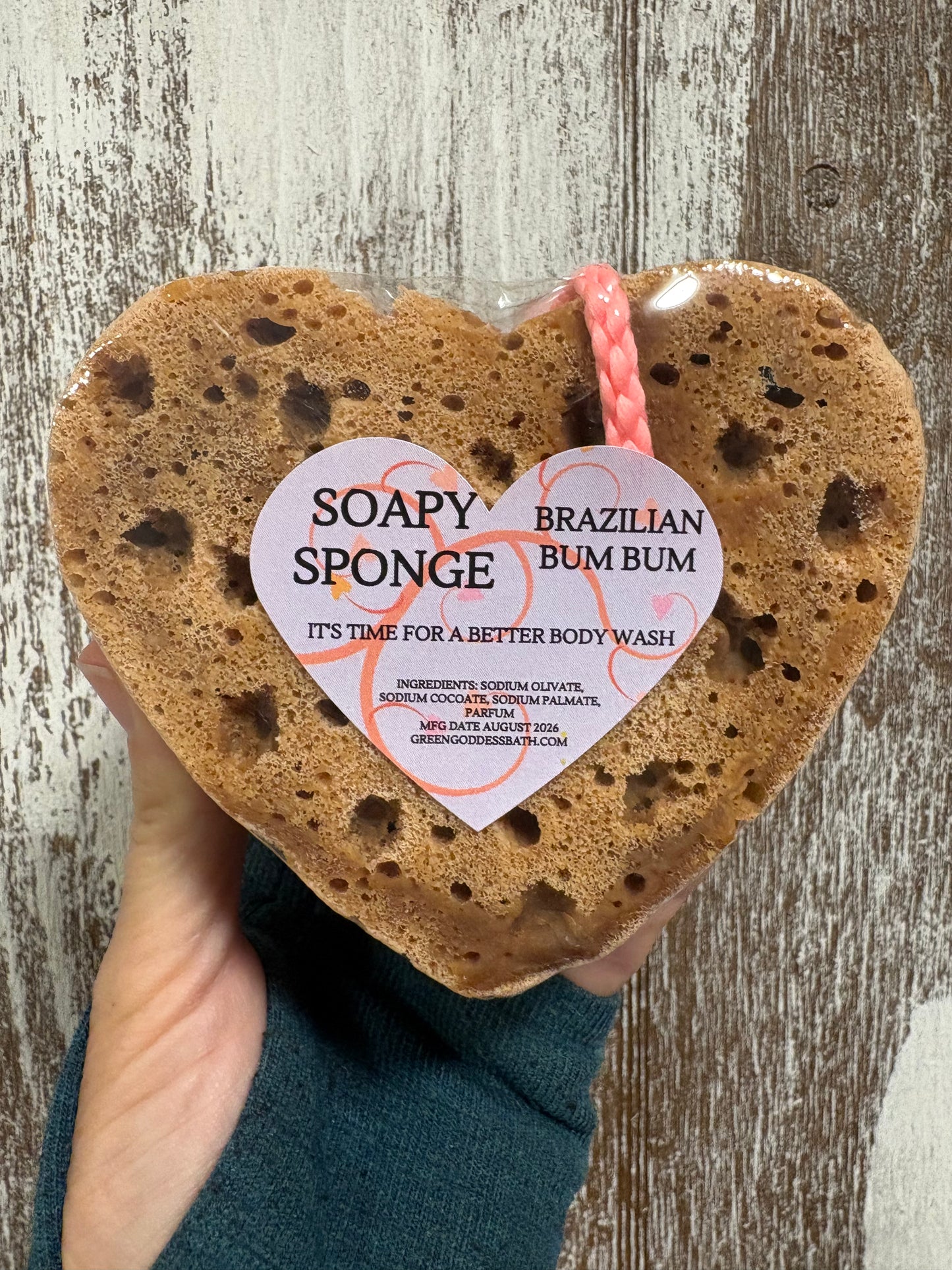 Soapy Sponge Heart - Choose your scent