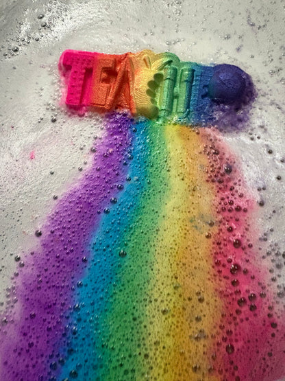 Teacher Rainbow Bath Bomb