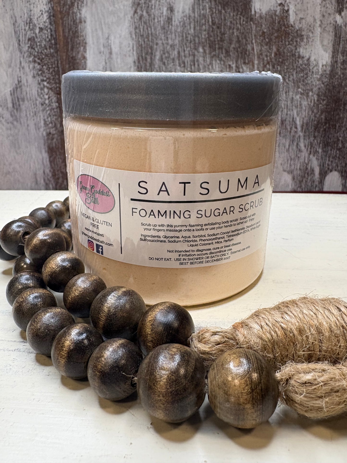 Satsuma Sugar Whipped Soap Scrub