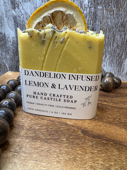 Dandelion Lemon & Lavender Castile Bar Soap