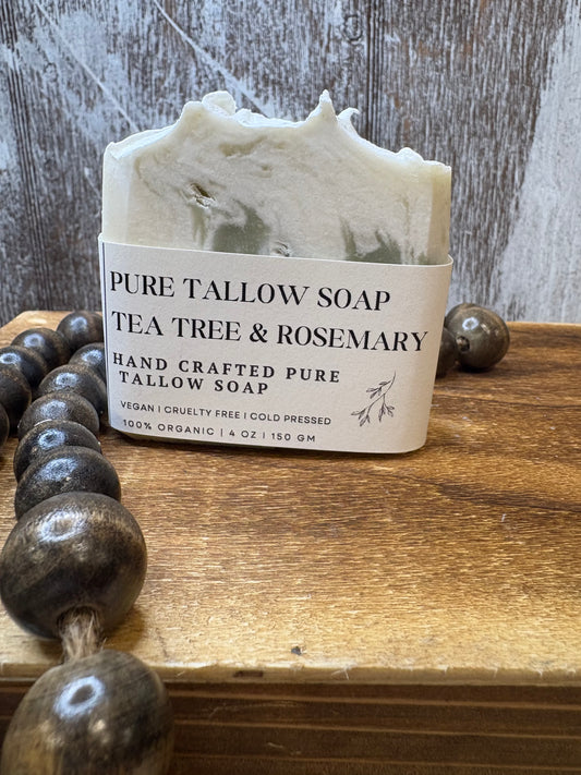 Tea Tree & Rosemary Tallow Bar Soap