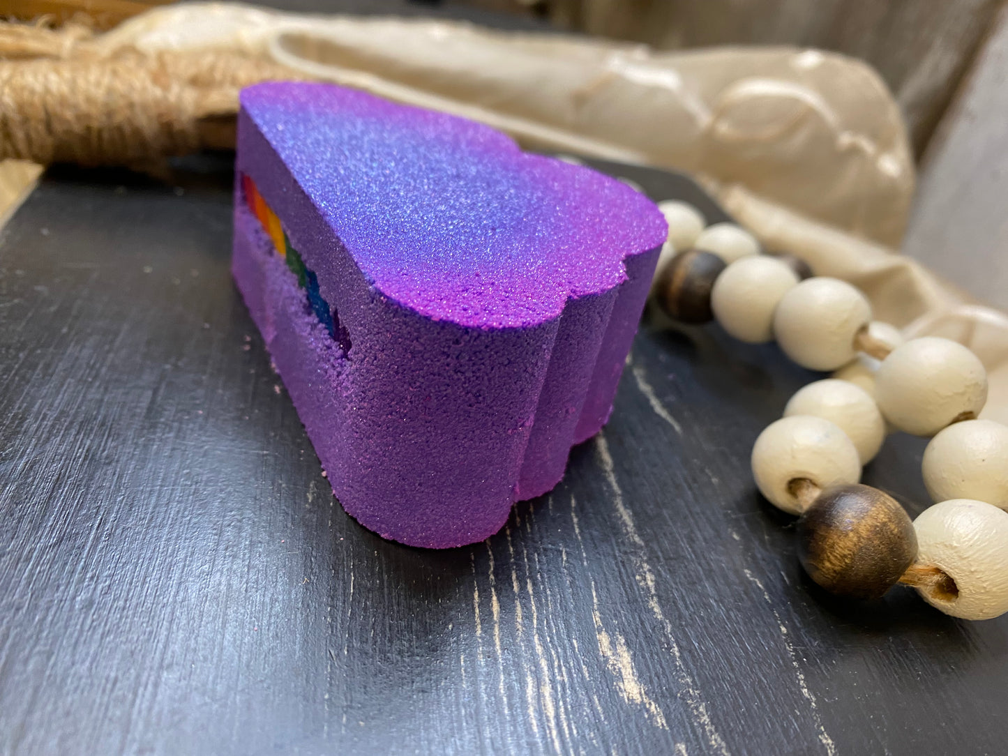 Purple Rain Rainbow Cloud Bath Bomb