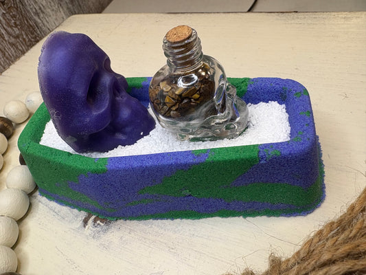 In the Dirt Bath Bomb with Epsom Salt\Skull Soap\Crystals