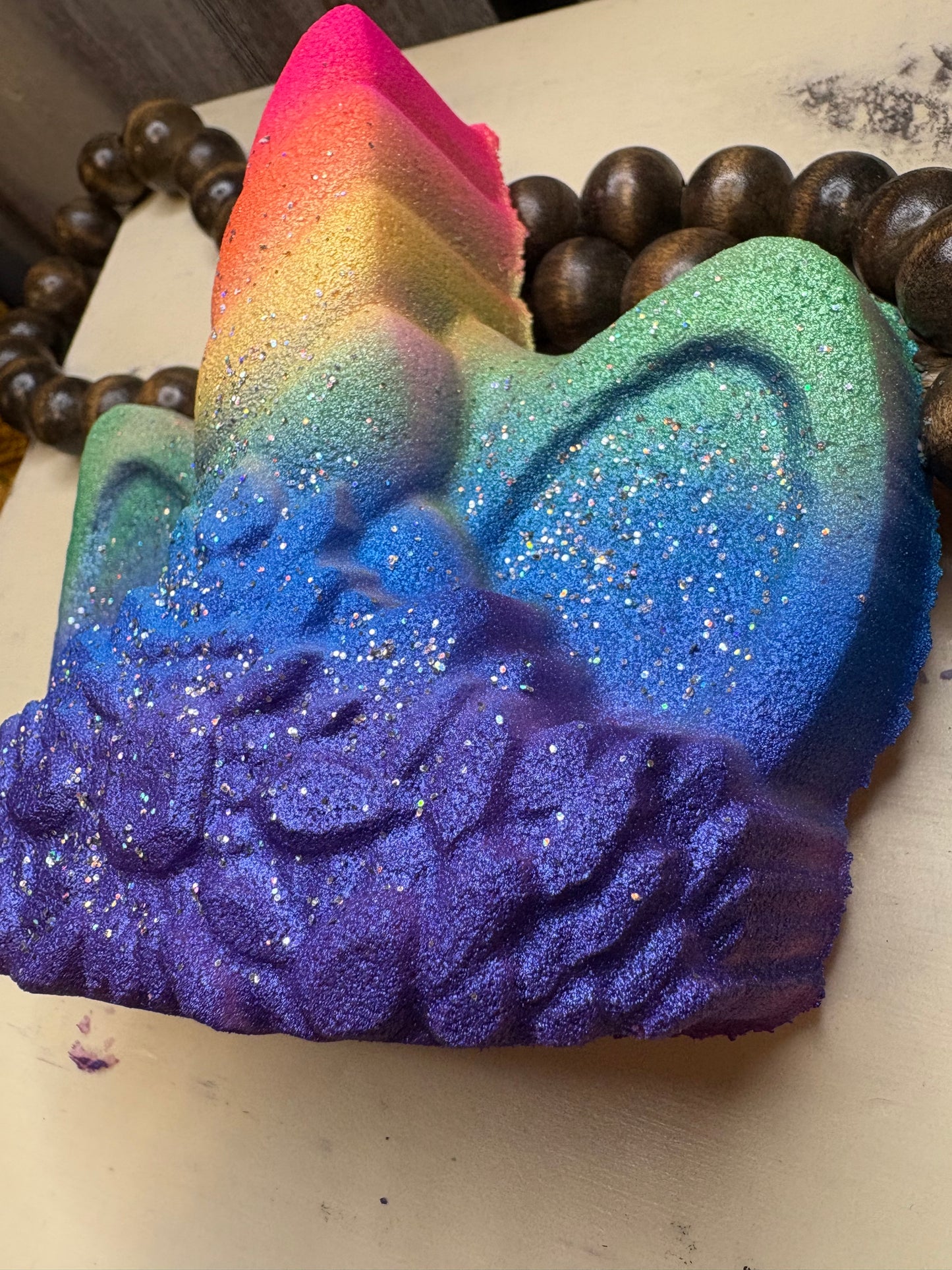 Unicorn Horn Bath Bomb(mermaid toy inside)