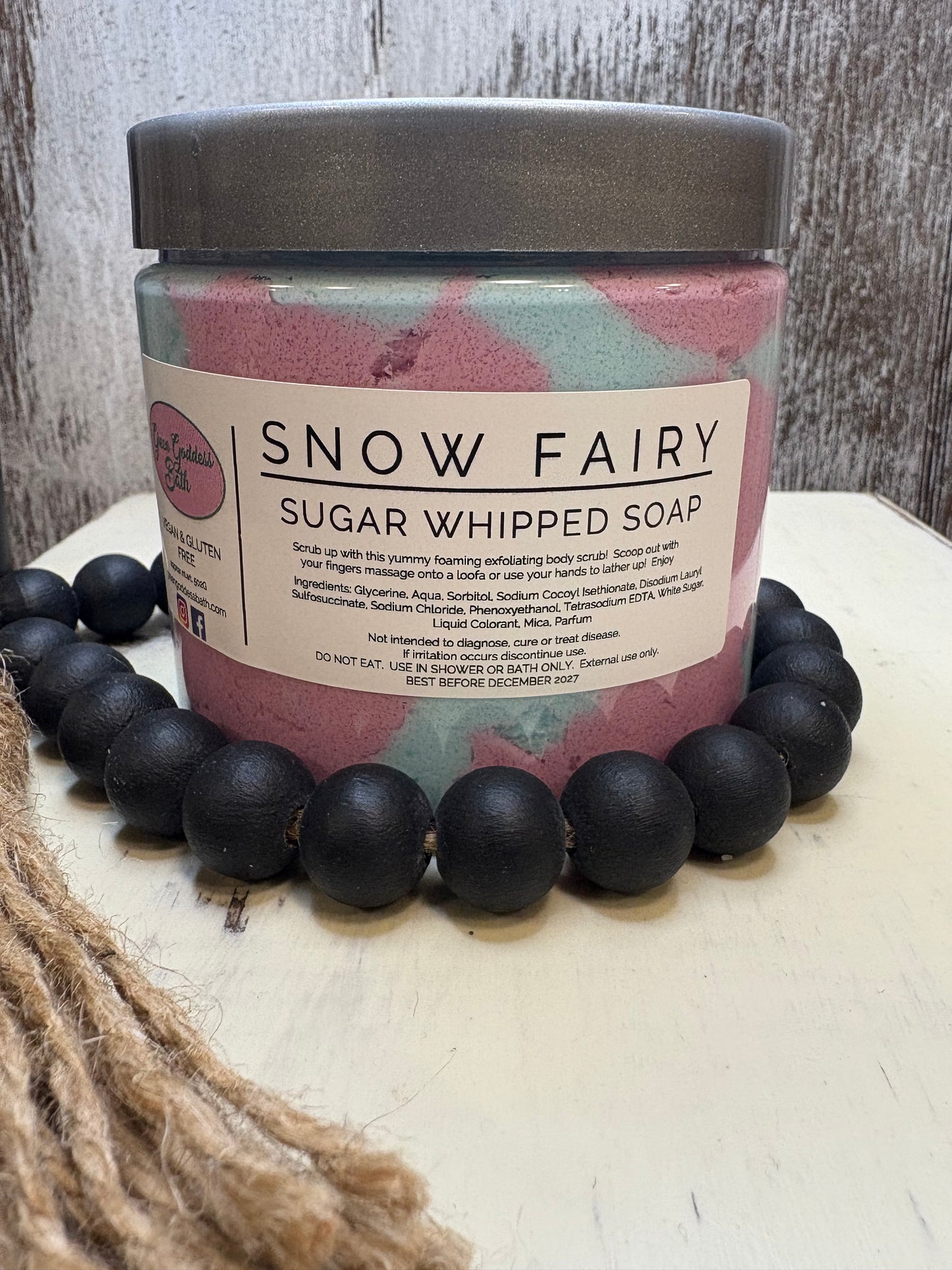 Snow Fairy Sugar Whipped Soap Scrub
