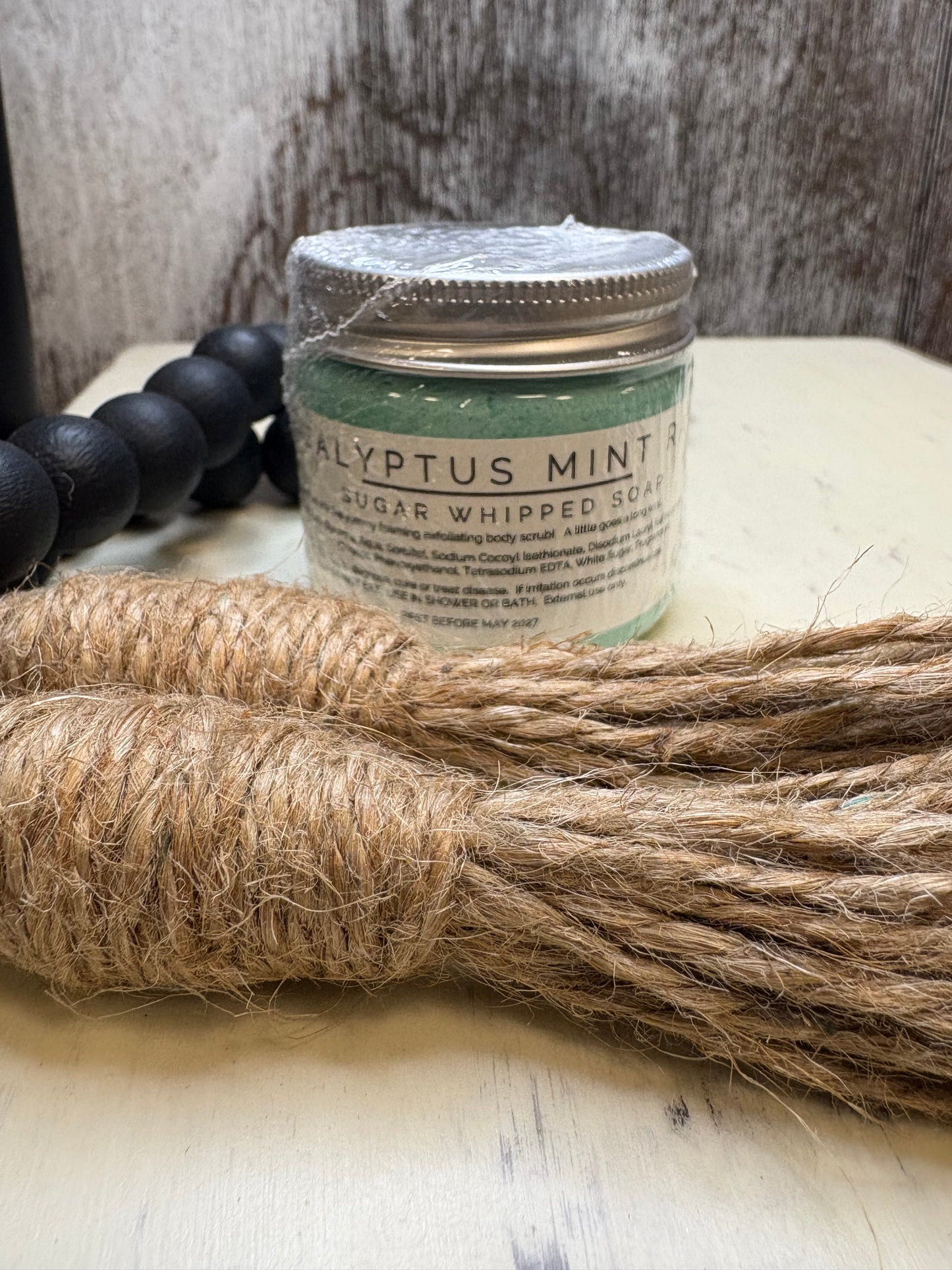 Eucalyptus Mint Rain Sugar Whipped Soap Scrub