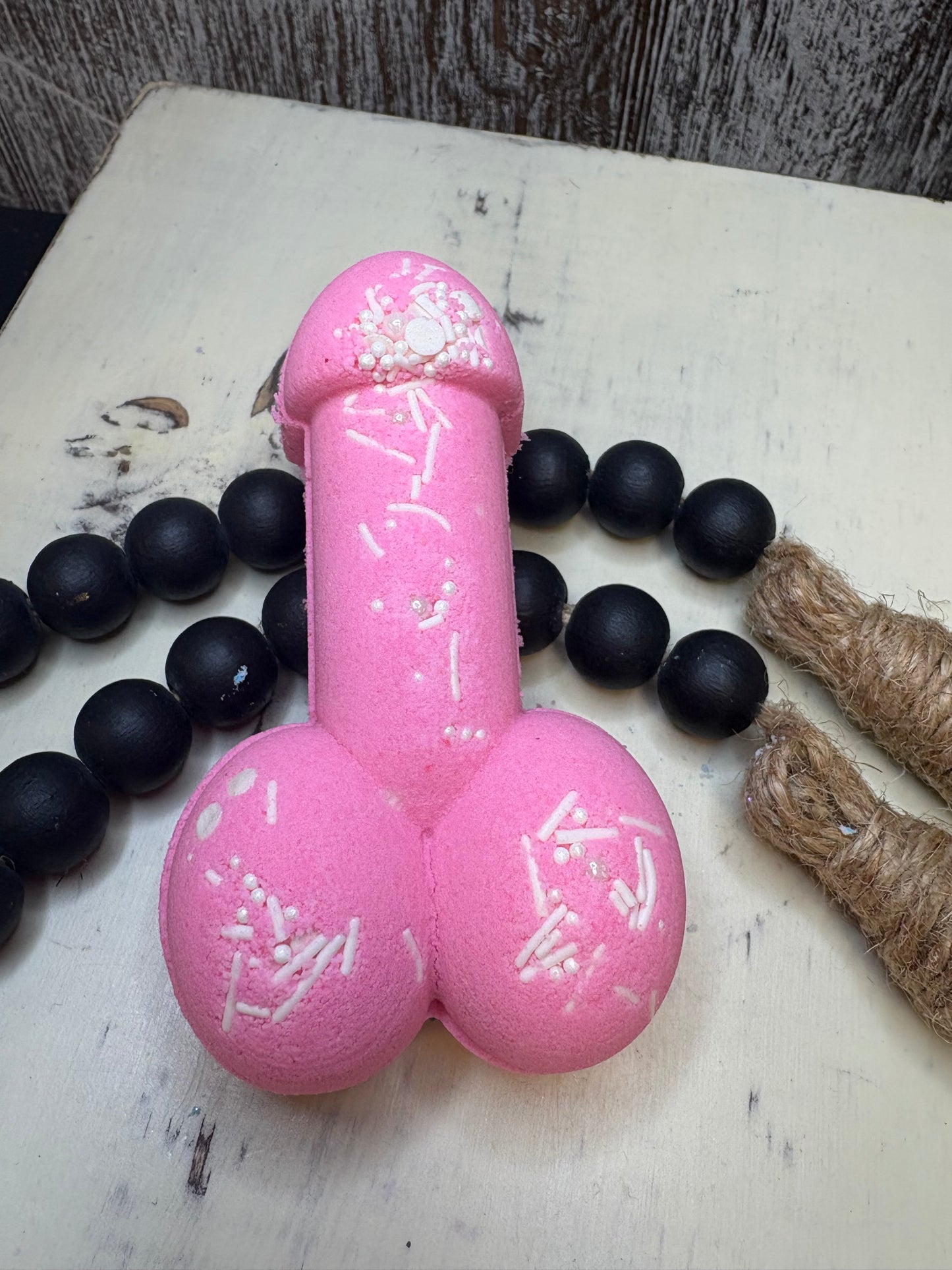 Pink Party Pecker Bath Bomb (Pink Rainbow Inside)